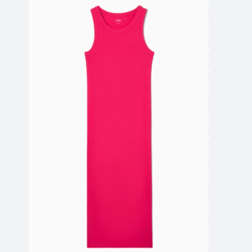 COS RIBBED TUBE DRESS size S